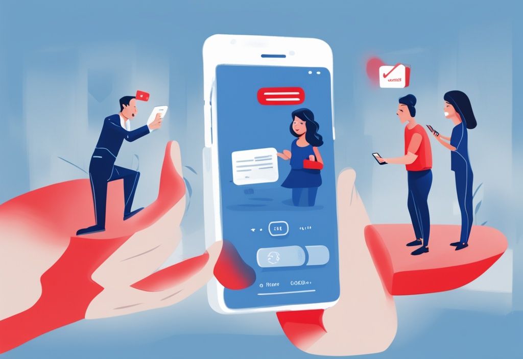 Freudiger Kunde erhält Benachrichtigung über die Auszahlung seines genehmigten Santander Kredits auf seinem Smartphone, Santander Kredit genehmigt wann Auszahlung.
